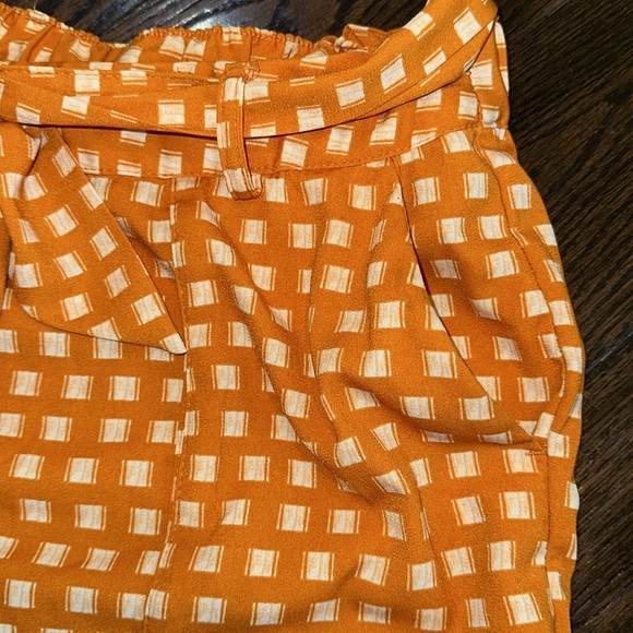 a new day High Waist Orange and White Polka Dot Shorts size XLarge - Picture 3 of 5